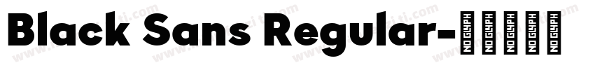 Black Sans Regular字体转换